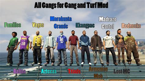 what are the gangs in gta 5
